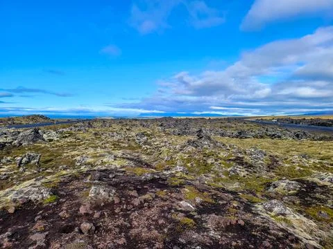 Volcanic fields Fotos de archivo