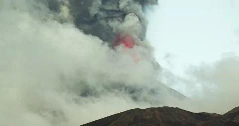 Volcanic gas Stock Footage 162341948