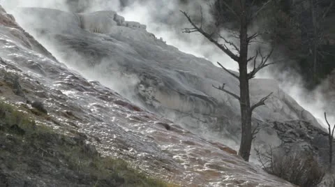 Volcanic Geyser Yellowstone Stock Footage 21889448
