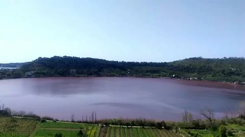 Volcanic Lake D'Averno Stock Footage 176435959