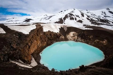 Volcanic Lake Stock Photos