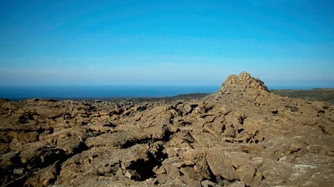 Volcanic Landscape and Ocean Видео 101816948