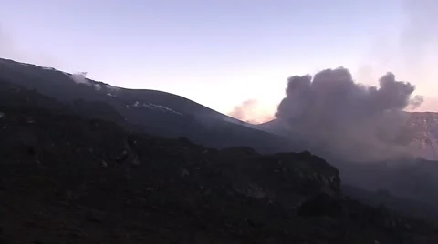 Volcanic landscape Stock Footage 48701899