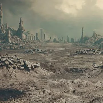 Volcanic landscape Illustrazione stock