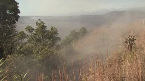Volcanic Landscape Panorama 2 Stock-Footage 19288984
