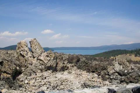 Volcanic landscape Stock Photos