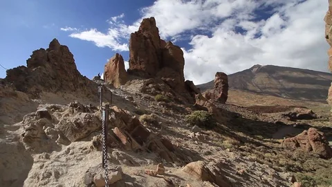 Volcanic landscape of Tenerife Stock Footage 69742308