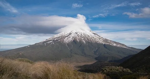Volcanic landscape time lapse New Zealand North Island Stock Footage 95969805