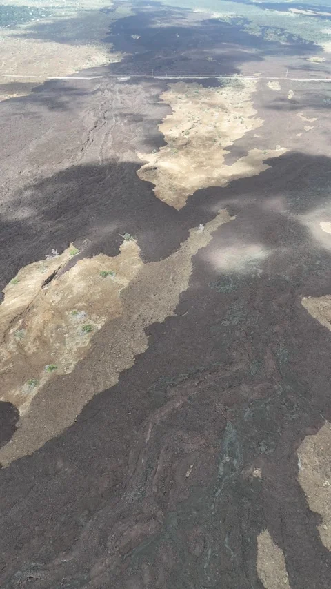 Volcanic Lava Flow Stock Footage 255000835