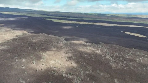 Volcanic Lava Flow Stock Footage 255000944