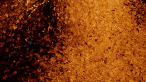 Volcanic lava, igneous rock, high heat of igneous rock Stock Footage 302765218