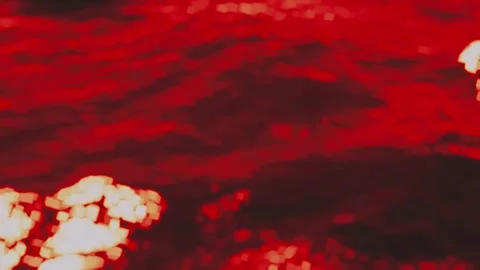 Volcanic lava movement Video stock 294032188