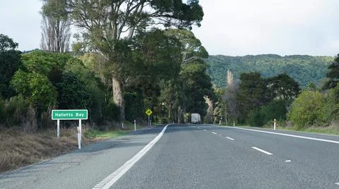 The Volcanic Loop Highway, a scenic byway through Tongariro National Park Stock Photos