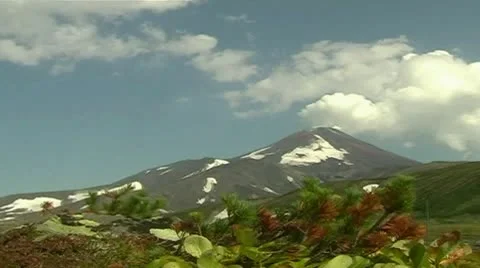 Volcanic mountain Stock Footage 9027002