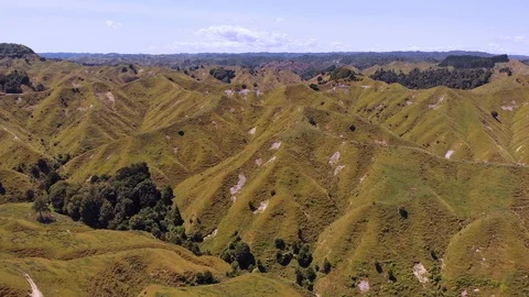 Volcanic Mountain Valley Stock Footage 125008141