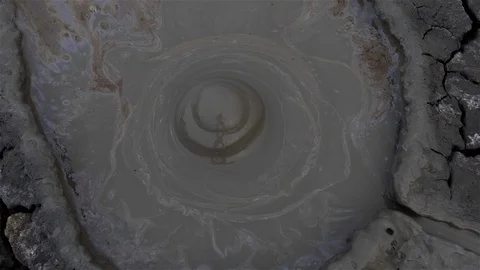 Volcanic mud bubbles Stock Footage 123194521