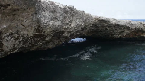 Volcanic Natural Bridge Stock Footage 997500