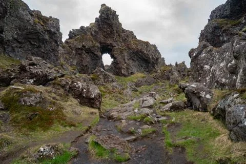 Volcanic Outcropping Stock Photos