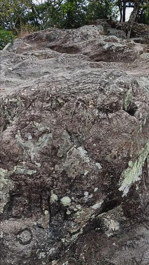 Volcanic rock Stock Footage 284409621