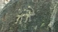 Volcanic Rock Formation 02 Indian Petroglyph at Fossil Falls California HD Footage