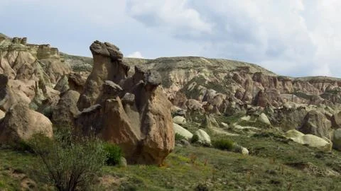 Volcanic Rock Formations in Devrent, Imaginary Valley, Cappadocia Stock Photos