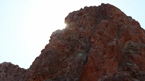 Volcanic rocks in the sun 4k 25fps video Stock Footage 303078121