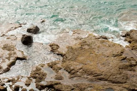 Volcanic seashore Foto stock