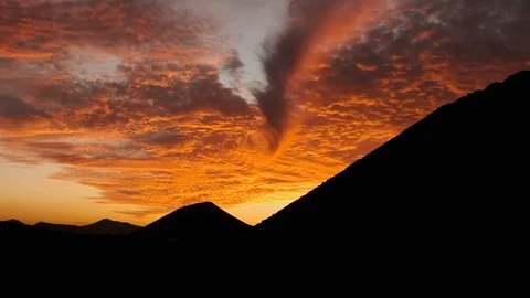 Volcanic Sky Stock Footage 102253577