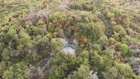 Volcanic Steam Pan Around Stock Footage 130510103
