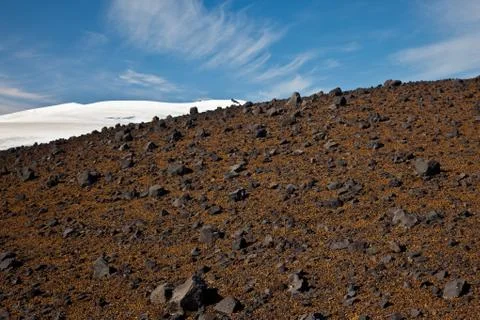 Volcanic  terrain Stock Photos