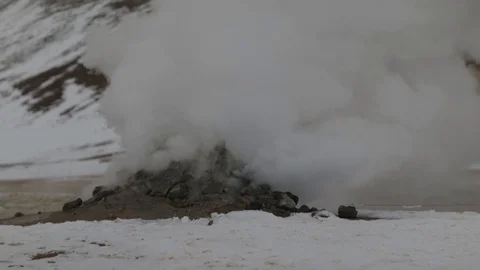 Volcanic vent in Iceland Video stock 101657436