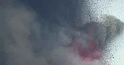 Volcano activity Stock Footage 162336554