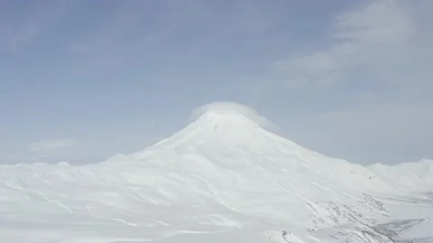 Volcano aerial Boom up 動画素材 188636987