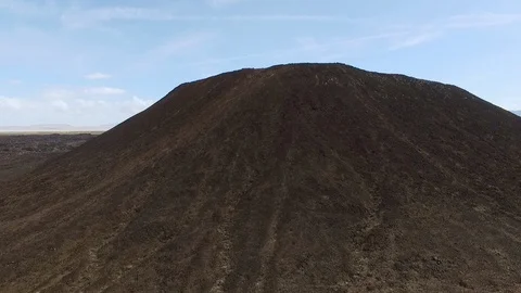 Volcano Aerial Drone Fly Over 6 Stock Footage 110878787