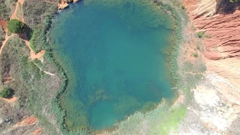 Volcano, aerial view 4k Stock Footage 86475150