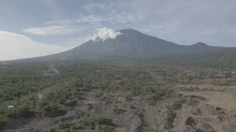 Volcano Agung Stock Footage 250544813