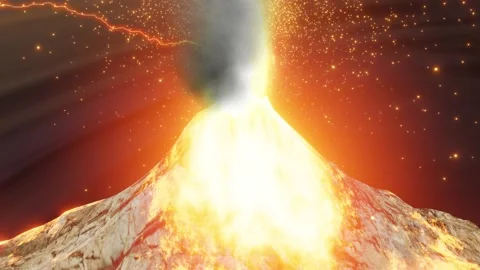 Volcano Animation Stock Video Footage | Royalty Free Volcano Animation  Videos | Pond5