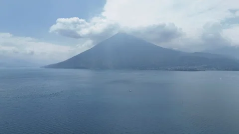 Volcano Atitlan Lake Stock Footage 267682429