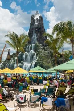 Volcano Bay Stock Photos