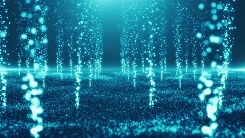 Volcano Blue Particles Background Stock Footage 140367046