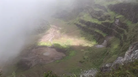 Volcano British Virgin Isls  Stock Footage 1214809