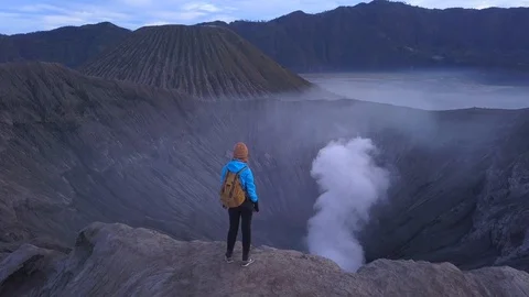 Volcano Bromo Stock Footage 113280649