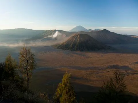Volcano in Bromo, Java, Indonesia, bright colorful vivid theme Foto stock