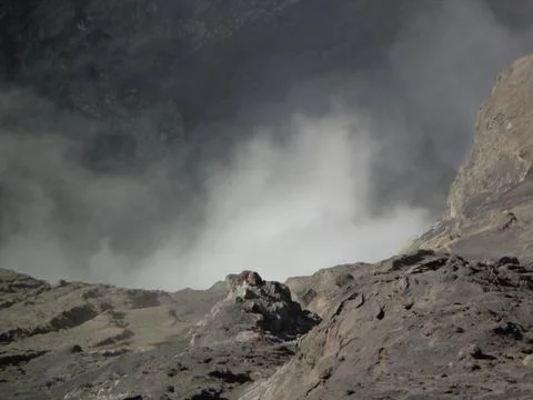 Volcano in bromo mountain Stock Photos