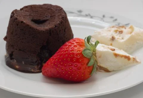 Volcano cake . Stock Photos