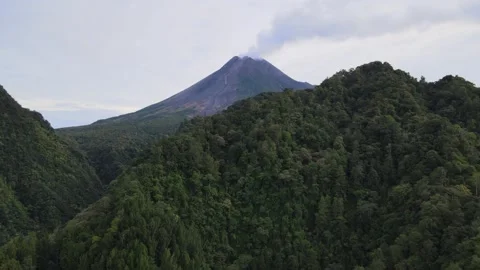 Volcano Covered by Hill Stock Footage 149221246