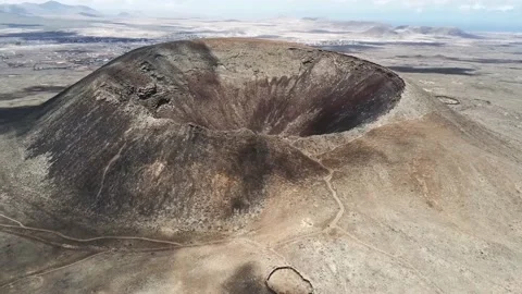 Volcano crater Stock Footage 158605504