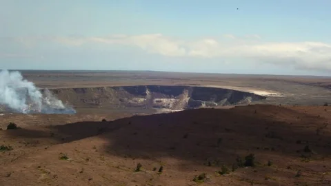 VOLCANO CRATER SMOKE 스톡 동영상 74894815