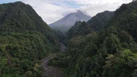 Volcano Cruising Stock Footage 149222280