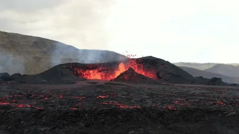 Volcano Drone 스톡 동영상 210234264